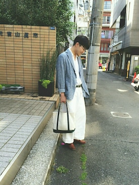 「代官山」｜うえすさん（メンズ・172cm・20代）の春コーディネート