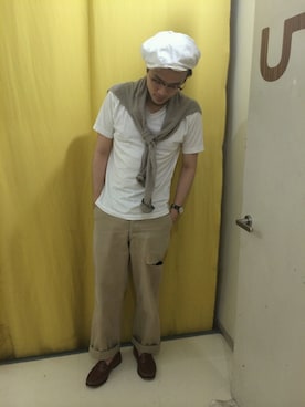 「代官山」｜うえすさん（メンズ・172cm・20代）の夏コーディネート