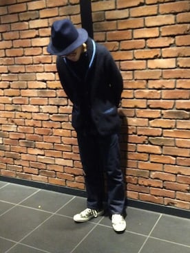 「45R」｜「アイテム（その他）」を使った、うえすさん（メンズ・172cm）の秋コーディネート