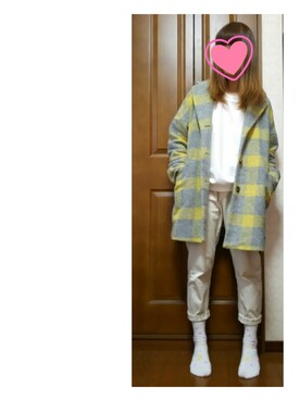 「POU DOU DOU（プードゥドゥ）のアイテム（その他アウター）」を使った、ほのぴーさん（レディース・163cm）の冬コーディネート