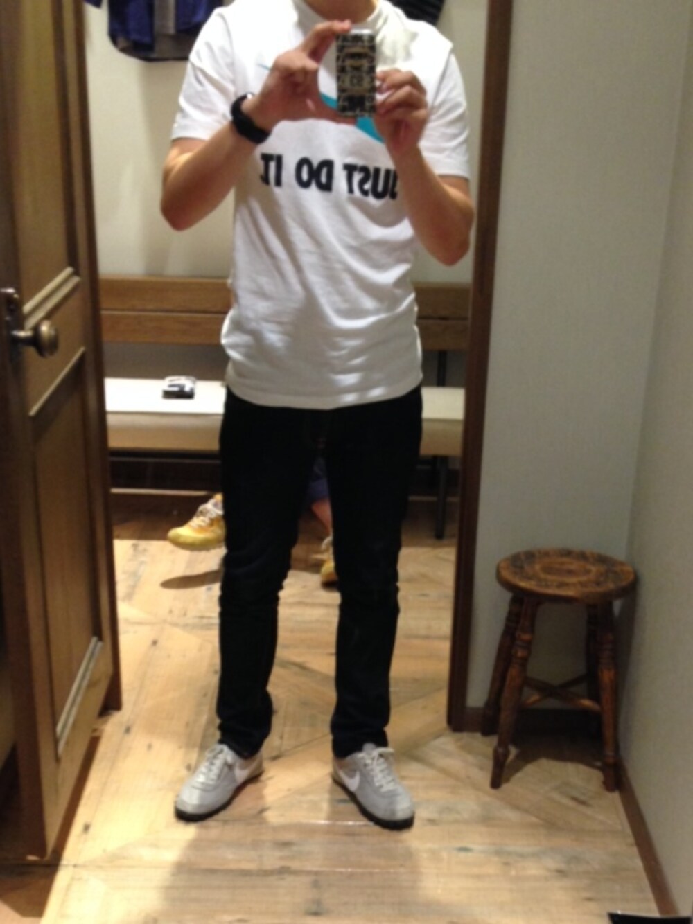 「RAGEBLUEの【NIKE/ナイキ】ワッフルレーサーVINTAGE/532616（スニーカー、グレー系）」を使った、ゆうすけさん（メンズ・176cm）の夏コーディネートの1枚目の写真
