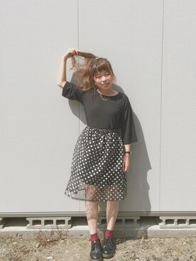 「フレンチカジュアル」｜いとうちあきさん（レディース・151cm）の秋コーディネート