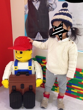 「URBAN RESEARCH（アーバンリサーチ）のアイテム（パンツ）」を使った、ichigoloveさん（キッズ・90cm）の冬コーディネート