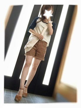 「Cher Shore（シェルショア）のアイテム」を使った、s◡̈➽❥さん（レディース・154cm）の夏コーディネート