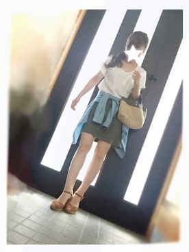 s◡̈➽❥さん（レディース・154cm）の夏コーディネート