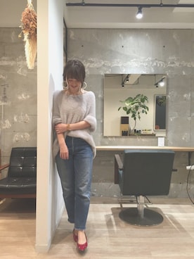 「アイテム（バレエシューズ）」を使った、miyukinakaさん（レディース・160cm）の秋コーディネート