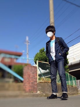 「春のチラ見せ祭り」｜かんぱんさん（メンズ・169cm）の春コーディネート