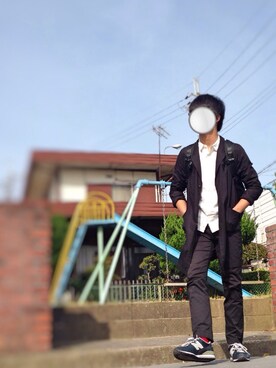 「激安コーデ」｜「アイテム（チェスターコート）」を使った、かんぱんさん（メンズ・169cm）の春コーディネート