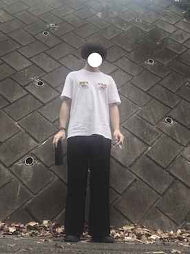 「SOYOUS（ソユーズ）のアイテム（トップス）」を使った、かんぱんさん（メンズ・169cm）の秋コーディネート