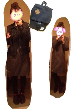 ねねさん（レディース・158cm）の冬コーディネート