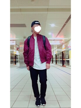 「JOYRICH」｜「アイテム（ジャケット/アウター）」を使った、留東顯さん（メンズ・165cm）の秋コーディネート