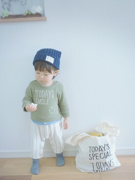 takeさん（キッズ・80cm）の冬コーディネート