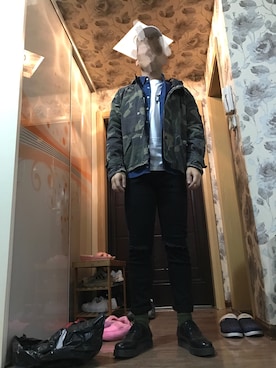 「VANS（バンズ）のアイテム（マウンテンパーカー）」を使った、三千。さん（メンズ・174cm）の秋コーディネート