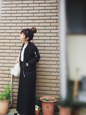 「レースアップシューズ」｜「アイテム（スタジャン）」を使った、1a1ki0ko7さん（レディース・150cm）の春コーディネート