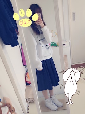 「aiko」｜「アイテム（ブルゾン）」を使った、p y o k o さん（レディース・159cm）の冬コーディネート