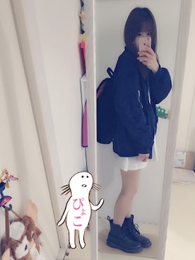 「aiko」｜「アイテム（ブルゾン）」を使った、p y o k o さん（レディース・159cm）の春コーディネート