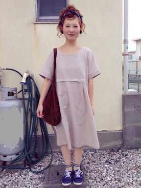 「アイテム（イヤリング）」を使った、よちさん（レディース・157cm・20代）の夏コーディネート