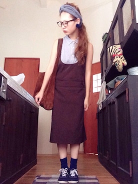「アイテム（イヤリング）」を使った、よちさん（レディース・157cm・20代）の夏コーディネート