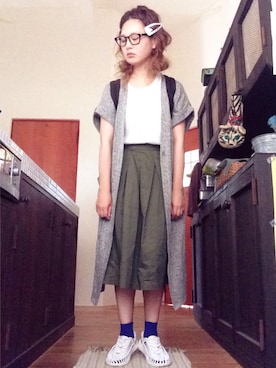 「KEEN（キーン）のアイテム（サンダル）」を使った、よちさん（レディース・157cm）の夏コーディネート