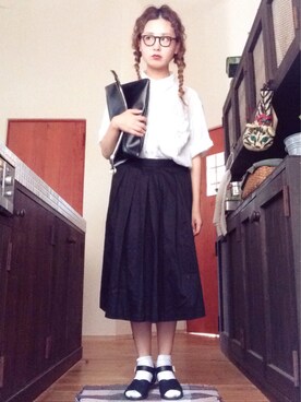 「三つ編み」｜よちさん（レディース・157cm・30代）の夏コーディネート