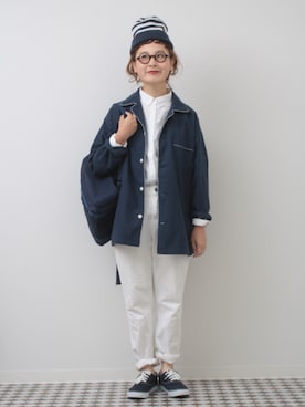 「DANTON（ダントン）のアイテム（バッグ）」を使った、よちさん（レディース・157cm）の冬コーディネート