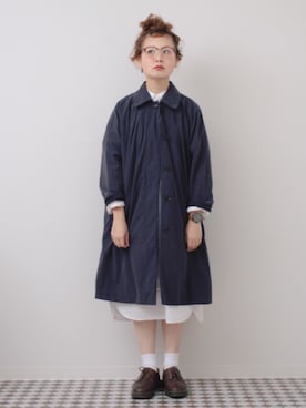 「URBAN RESEARCH DOORS WOMENS（アーバンリサーチ ドアーズ ウィメンズ）のDOORS ナイロンエアウォッシュワイドコート（その他アウター）」を使った、よちさん（レディース・157cm）の春コーディネート