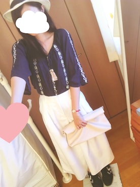 「まだ夏」｜めいひろさん（レディース・163cm）の夏コーディネート