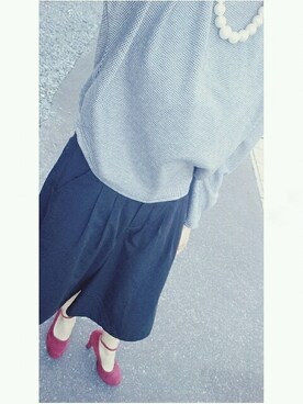 「スウェードパンプス」｜"mattsu"さん（レディース・156cm）の秋コーディネート