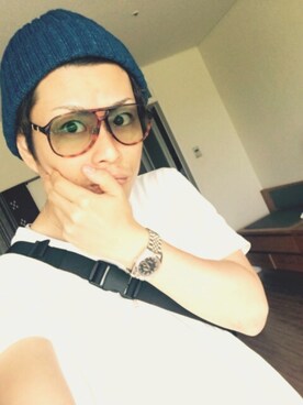 「Original.（オリジナル）のアイテム（帽子）」を使った、望月優さん（メンズ・171cm）の秋コーディネート