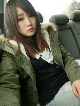 「Abercrombie&Fitch（アバークロンビーアンドフィッチ）のアイテム（モッズコート）」を使った、Mirror__Catさん（レディース・158cm）の夏コーディネート