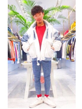 「JOYRICH」｜「アイテム（その他アウター）」を使った、Yuki Itoさん（メンズ・175cm）の冬コーディネート
