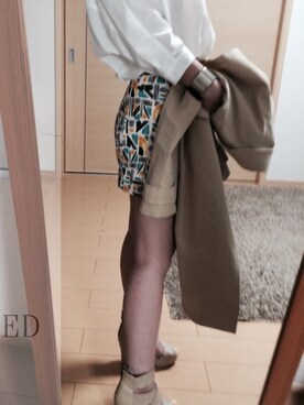 「And A（アンドエー）のアイテム（ジャケット/アウター）」を使った、NORIさん（レディース・159cm）の春コーディネート