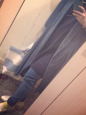 「UNUSED」｜「アイテム（ワンピース/ドレス）」を使った、しずさん（レディース・151cm）の秋コーディネート