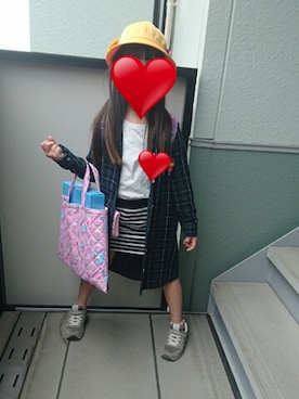 「始業式」｜AKNさん（キッズ・120cm）の春コーディネート