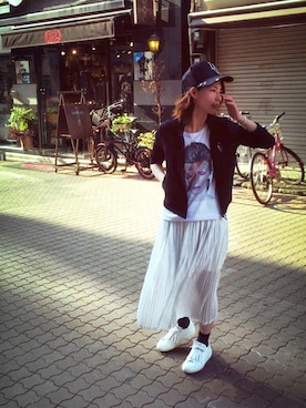 「stud.（スタッド）のアイテム（ジャケット/アウター）」を使った、Shih-huiさん（レディース・158cm）の夏コーディネート