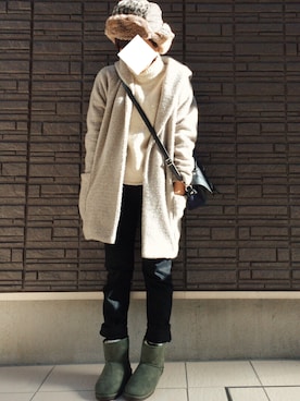 まよさん（レディース・160cm）の冬コーディネート
