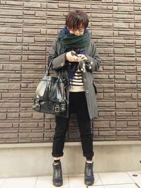 まよさん（レディース・160cm）の冬コーディネート