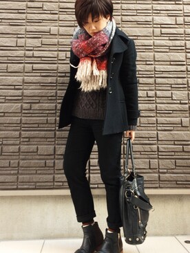 まよさん（レディース・160cm）の冬コーディネート