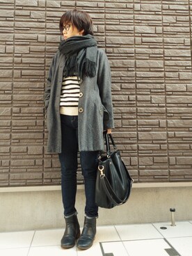 まよさん（レディース・160cm）の冬コーディネート