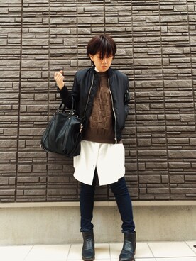 まよさん（レディース・160cm）の冬コーディネート