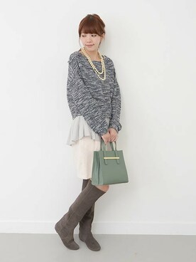 fukudaさん（レディース・160cm）の冬コーディネート