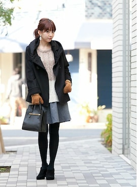 fukudaさん（レディース・160cm）の冬コーディネート