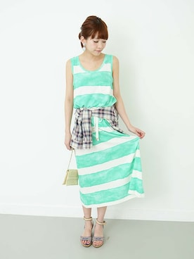 fukudaさん（レディース・160cm）の春コーディネート