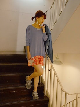 fukudaさん（レディース・160cm）の春コーディネート