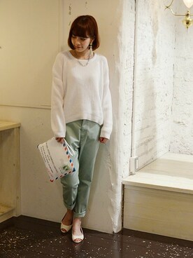 fukudaさん（レディース・160cm）の春コーディネート