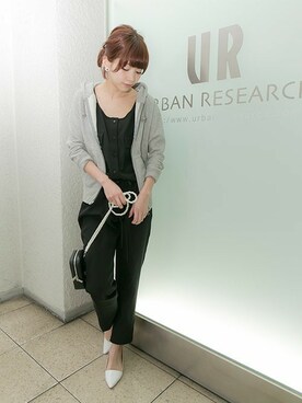 「URBAN RESEARCH（アーバンリサーチ）のアイテム（つなぎ/オールインワン）」を使った、fukudaさん（レディース・160cm）の春コーディネート