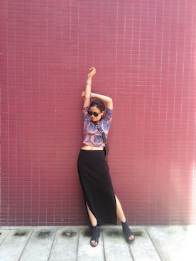 「MONKI」｜Florence Chanさん（レディース・170cm）の夏コーディネート