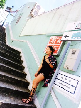 「MONKI」｜Florence Chanさん（レディース・170cm）の夏コーディネート