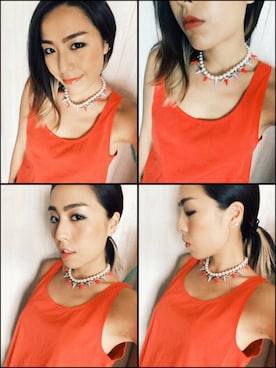 「MONKI」｜Florence Chanさん（レディース・170cm）の夏コーディネート