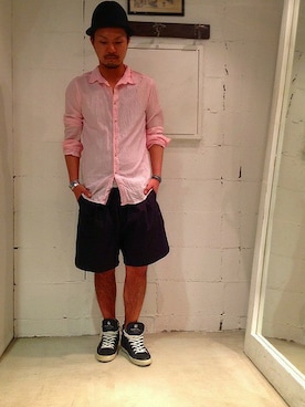「B'2nd（ビーセカンド）のアイテム（アクセサリー）」を使った、B'2nd JIYUGAOKAさん（メンズ・170cm）の夏コーディネート